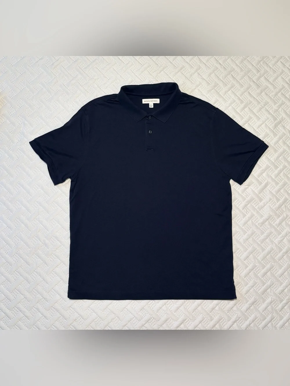 Banana Republic Men's Polo Trio - Navy, White & Black